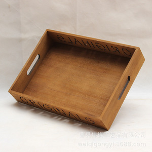 Originals Wooden <b>Storage</b> <b>Tray</b> Rectangle Multifunction Office Organizer Unfinished - Product Image 2