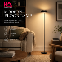 Lampe LED d'angle intelligente KA Smart RGBIC, éclairage tri-zone, contrôle WiFi, télécommande vocale Tuya, design moderne minimaliste pour la décoration de la maison et du bureau