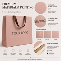Sacs en papier kraft biodégradables avec logo personnalisé, sacs de courses en gros avec poignées, sacs de transport écologiques en vrac imprimés