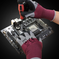 Gants de protection respirants en latex, ambidextres, légers, pour l'assemblage, la plantation, le désherbage, ajustement confortable, pour le jardinage