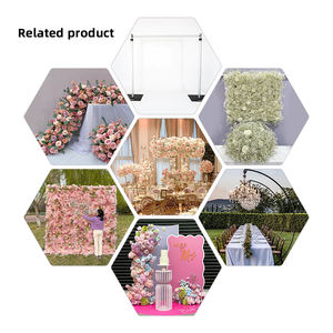 ลูกบอลดอกไม้ประดิษฐ์ประดับโต๊ะประดับโต๊ะลูกบอลดอกไม้สีขาวกุหลาบตกแต่งงานแต่งงาน - Product Image 5