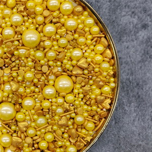 Sfera d'oro commestibile spruzza <span class=keywords><strong>per</strong></span> la cottura della torta miscela commestibile perlina di <span class=keywords><strong>zucchero</strong></span> dorato <span class=keywords><strong>per</strong></span> la decorazione della torta di festa - Product Image 5