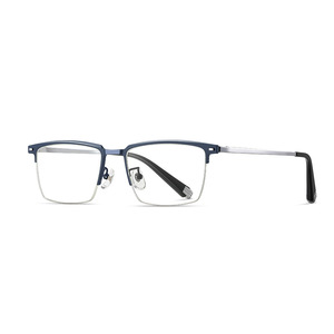 Wanda Optical Eyewear LF9020 Monture unisexe semi-sans monture grise, verres transparents CR-39, taille moyenne - Product Image 5