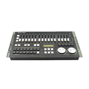 전문 <span class=keywords><strong>DJ</strong></span> 컨트롤러 콘솔 RGBW LED 이동 헤드 디스코 무대 조명 효과 E27 기본 DMX 512 제어 모드 비행 케이스 - Product Image 1