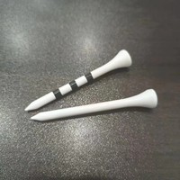 HOFA Tees de golf en bois dur 100% naturels, imprimés avec logo personnalisé, 70 mm, écologiques, imperméables, durables, fabriqués en usine
