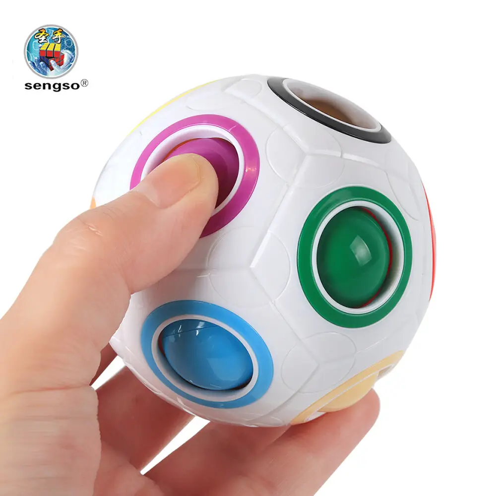 Sengso Hot Selling Speelgoed Regenboog Bal Magic Kubus Voor Kinderen Educatieve Puzzel Magie
