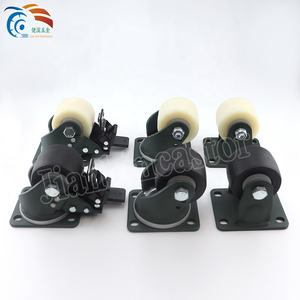 Carga de qualidade militar de 1 tonelada a <span class=keywords><strong>2</strong></span> toneladas por rodízio 4 5 6 8 polegada super heavy duty rodízio industrial MC <span class=keywords><strong>nylon</strong></span> roda do rolo - Product Image 4