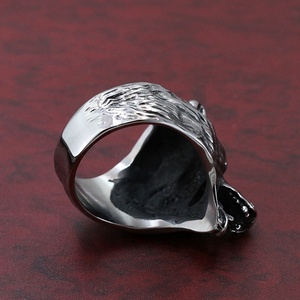 Anello Maschile alla Moda in Acciaio Inossidabile 316L, Anello Punk con Orso Polare Anti-<span class=keywords><strong>Lupo</strong></span>, Anelli Goth - Product Image 2
