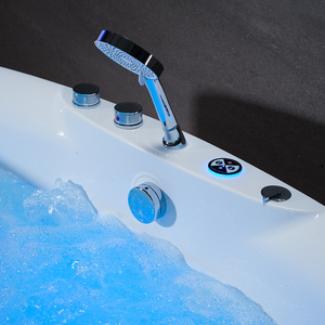 Rokbath-Bañera <span class=keywords><strong>de</strong></span> hidromasaje acrílica <span class=keywords><strong>de</strong></span> forma ovalada <span class=keywords><strong>para</strong></span> <span class=keywords><strong>una</strong></span> <span class=keywords><strong>persona</strong></span>, con luz LED <span class=keywords><strong>de</strong></span> burbuja <span class=keywords><strong>de</strong></span> aire, con cascada, <span class=keywords><strong>para</strong></span> masaje <span class=keywords><strong>de</strong></span> hidromasaje - Product Image 6