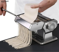 Grande machine automatique à nouilles en acier inoxydable 220V, machine à découper la pâte pour les magasins d'alimentation