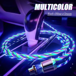 Cable magnético de luz LED para IPhone y Android, Cable <span class=keywords><strong>Micro</strong></span> <span class=keywords><strong>USB</strong></span> tipo C de carga rápida, <span class=keywords><strong>USB</strong></span>-C, imán de datos, cargador de teléfono móvil - Product Image 2
