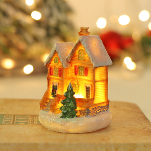 <strong>Christmas</strong> <strong>Village</strong> Resin <strong>Christmas</strong> Decoration Supplies LED Light <strong>Christmas</strong> House <strong>Village</strong> - Product Image 4