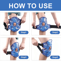 Genouillère rafraîchissante réglable pour femmes et hommes, avec poche à glace réutilisable pour thérapie chaude et froide, idéale pour les douleurs articulaires, les entorses et les gonflements