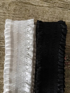 Bande élastique plissée à volants brodés en dentelle de 5 cm pour robe, jupe, pantalon YEA24 - Product Image 5