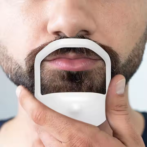 Juego de moldeador de <span class=keywords><strong>barba</strong></span> de 5 tamaños, plantilla de estilo de perilla para afeitarse para hombres, modelado de <span class=keywords><strong>barba</strong></span>, cuidado personal y herramienta de limpieza del hogar - Product Image 1
