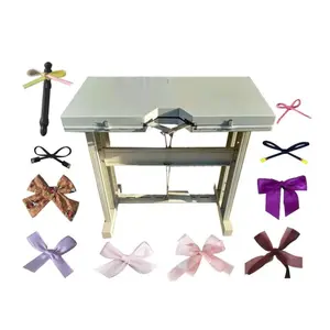 Lingerie Decoration 9cm Long Ribbon Tie Mini Bow Knot Making Machine for Fabric Ribbon Bow Flowers