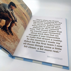 Impression personnalisée de livres grand format A3 A2 sur le thème des légendes du football, album commémoratif Maradona, impression de livres reliés - Product Image 5