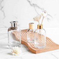 Bouteille en verre vide rechargeable avec bouchon en aluminium 50ml 100ml – Contenant de stockage pour aromathérapie, accessoires cadeaux pour parfums