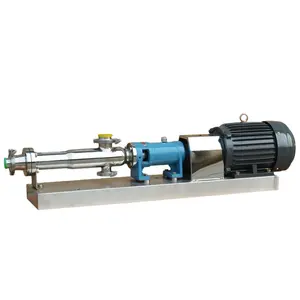 GW stainless steel thick liquid transfer single screw pump for cosmetics