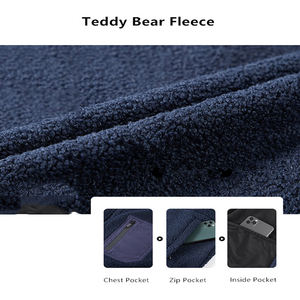 Vente en gros de haute qualité pour hommes hiver vêtements <span class=keywords><strong>d</strong></span>'extérieur solides bulle épaisse veste à capuche logo personnalisé chaud gilet bouffant pour hommes - Product Image 3