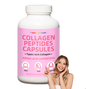 Cápsulas de Proteína <span class=keywords><strong>Hidrolizada</strong></span> de Fábrica OEM para Mujeres, Favorecen la Salud del Cabello y la Piel, Péptidos de Colágeno - Product Image 1
