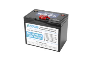 Rv Zonne-energie Opslag En Stroomopwekking LiFePO4 12V100AH Accu Met Bms - Product Image 5