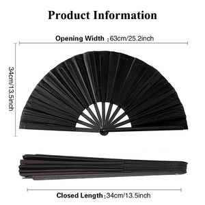 Ventaglio Pieghevole in Bambù da 13 <span class=keywords><strong>Pollici</strong></span>, Stile Classico, Colori Misti, con Logo Personalizzato, Ideale per Danza - Vendita Calda - Product Image 2