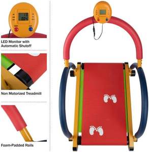 Tapis de course de mode personnalisé petits enfants colorés Body Fit Sport tapis de course enfants jouent tapis de course non motorisé avec poignées - Product Image 5