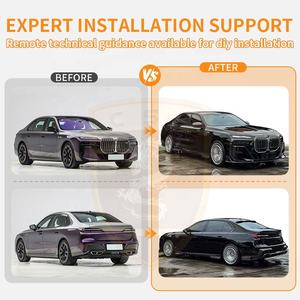 Kit de Carrocería de Fibra de Carbono Seca de Alta Calidad para <span class=keywords><strong>BMW</strong></span> Serie 7 G70 <span class=keywords><strong>M7</strong></span> Estilo MSY, Parachoques Delantero y Trasero, Alerón, Rejillas de Ventilación, Cubiertas de Espejos - Product Image 2