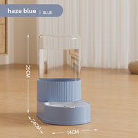 Fontaine à eau semi-automatique pour animaux de compagnie de 2,6 L pour chats et chiens, en plastique, pour usage intérieur