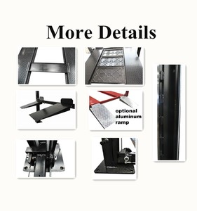 FANBAO 4QJY4.0-C 4T ลิฟท์ยกรถ 4 เสา แบบไฮดรอลิก คุณภาพสูง ปลดล็อคด้วยมือด้านเดียว แบบเคลื่อนย้ายได้ สำหรับจอดรถ - Product Image 3