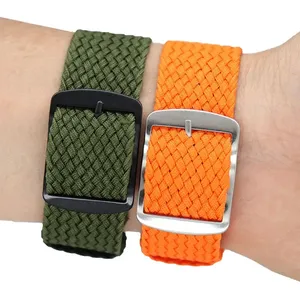 Bracelets tissés en tissu Nylon, 14mm, 16mm, 18mm, 20mm, 22mm, pour montre omega, <span class=keywords><strong>Swatch</strong></span> MoonSwatch, pour hommes et femmes, <span class=keywords><strong>Bracelet</strong></span> de Sport universel - Product Image 3