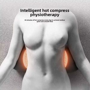 Magnetic Lumbar <b>Support</b> Massage Pillow Heated Hot Compress Neck Traction <b>Back</b> Quilted Removable Washable 100% Polyester <b>Bed</b> - Product Image 5