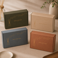 Boîtes d'expédition en carton ondulé personnalisées, robustes et écologiques, avec pelliculage mat et impression offset pour l'expédition de diffuseurs de parfum en e-commerce