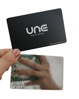 Miroir de maquillage portable mini épais incassable en acrylique PVC, découpé sur mesure, vierge, avec logo, format carte de visite