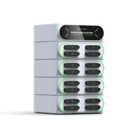 Stations de recharge portables intelligentes pour l'extérieur Batterie empilable 6000 à partage automatique Distributeur automatique de batteries avec bouton pour les entreprises