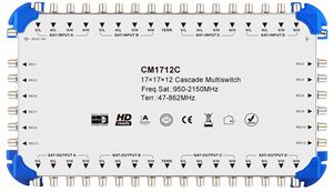 Multicommutateur satellite numérique HD 17 entrées 16 sorties, répartiteur de signal <span class=keywords><strong>LNB</strong></span> en cascade <span class=keywords><strong>DiSEqC</strong></span> 17 avec boîtier métallique pour centre de distribution CATV - Product Image 3