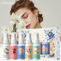 Set de Regalo de Perfumes Unisex Ecológicos de 5 Aromas Románticos, en Caja Compacta para Viaje, Marca Privada, Tamaño Regular, Fragancia