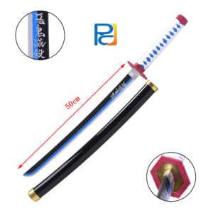 Vente flash : Épée en bambou de 78 cm, <span class=keywords><strong>katana</strong></span> d'anime, jouet en bois pour <span class=keywords><strong>Tomioka</strong></span> Giyuu - Product Image 4