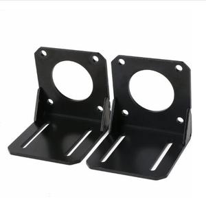 <b>Black</b> 42mm NEMA17 Motor Mounting <b>Bracket</b> Screws L-shape Fixed Seat Holder Steel Hybrid Coated - Product Image 4