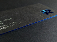 Cartes de visite et cartes de remerciement personnalisées, impression recto verso, papier couché 600g, couleur Pantone, feuille d'or bleue, vente chaude