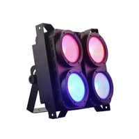 4 projecteurs LED COB RGBW 100W pour scène, éclairage d'ambiance blanc chaud pour discothèque