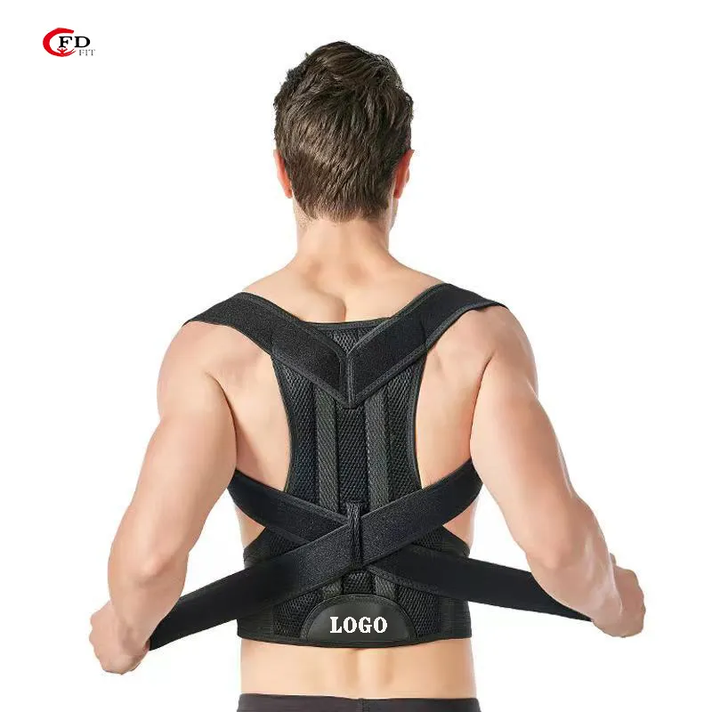 FDFIT Unisex Correct Posture Gym Daily Training Back Bone Support Brace Belt Pose Up Posture Girdles For Lifting