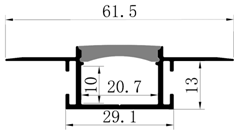 Échantillon gratuit canal d'extrusion en <span class=keywords><strong>alu</strong></span> pliable courbe flexible plâtre de plafond en aluminium <span class=keywords><strong>profil</strong></span>é <span class=keywords><strong>Led</strong></span> pour bande lumineuse <span class=keywords><strong>LED</strong></span> 6117-FlEX - Product Image 6
