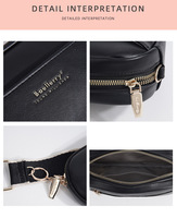 Baellerry Bolsos Cruzados de Moda para Mujer, Bolsos Portátiles de Hombro para Mujer Modernos, Bolsas para Teléfono de Gran Capacidad, Piel Sintética con Cadenas y Cremallera