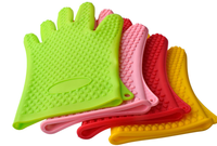 Gant de barbecue en silicone résistant à la chaleur de cuisine de mitaines de four isolées de haute qualité pour la cuisson