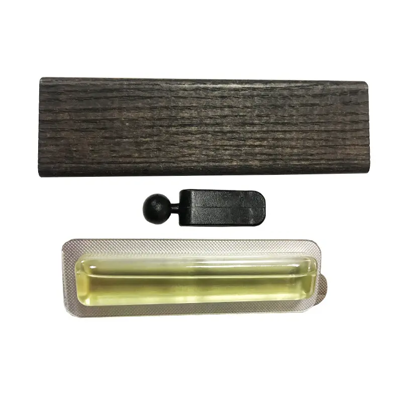 Customized logo Liquid membrane Luxury car air freshener Black Walnut wood perfume car diffuser vent clip