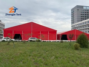 Tente de cérémonie de mariage rouge de 500 à 700 places, toit en aluminium et PVC, pour <span class=keywords><strong>salle</strong></span> de banquet, zone de réception, scène de festival, événement en plein air, jardin - Product Image 3