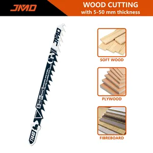 JMD Jig pisau gergaji disesuaikan 5PC T Shank T144D pisau gergaji kayu plastik pemotong karet