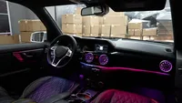 Kit d'éclairage d'ambiance dynamique pour panneaux de carrosserie 1:1 pour Mercedes Benz GLK X204, avec garniture LED pour tweeter 4D et modification d'atmosphère